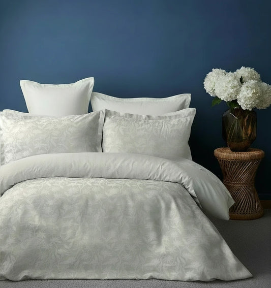 Minty Tencel Jacquard Bedding Set – Premium Lyocell Bed Linen