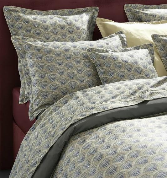Eventails Argile Duvet Cover – Premium Cotton Satin