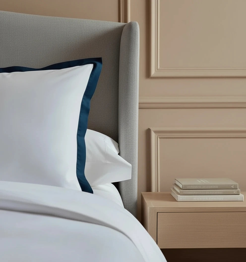 Heritage Blue Duvet Cover – Premium Cotton Satin