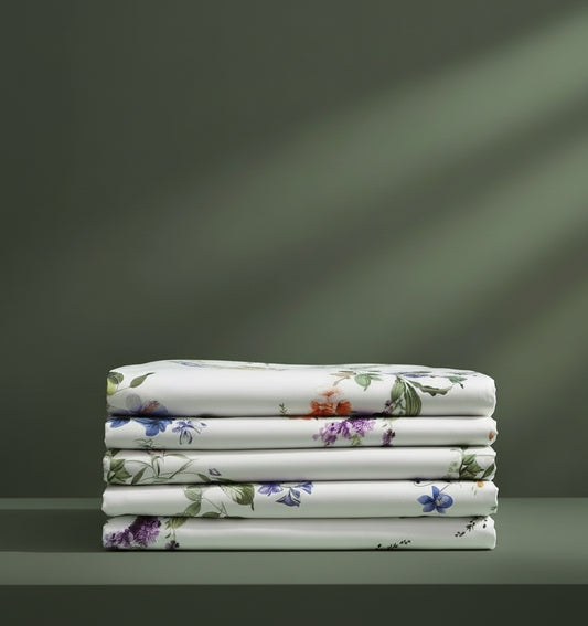 Poeme Satin Bedding Set – Premium Cotton Satin Bed Linen