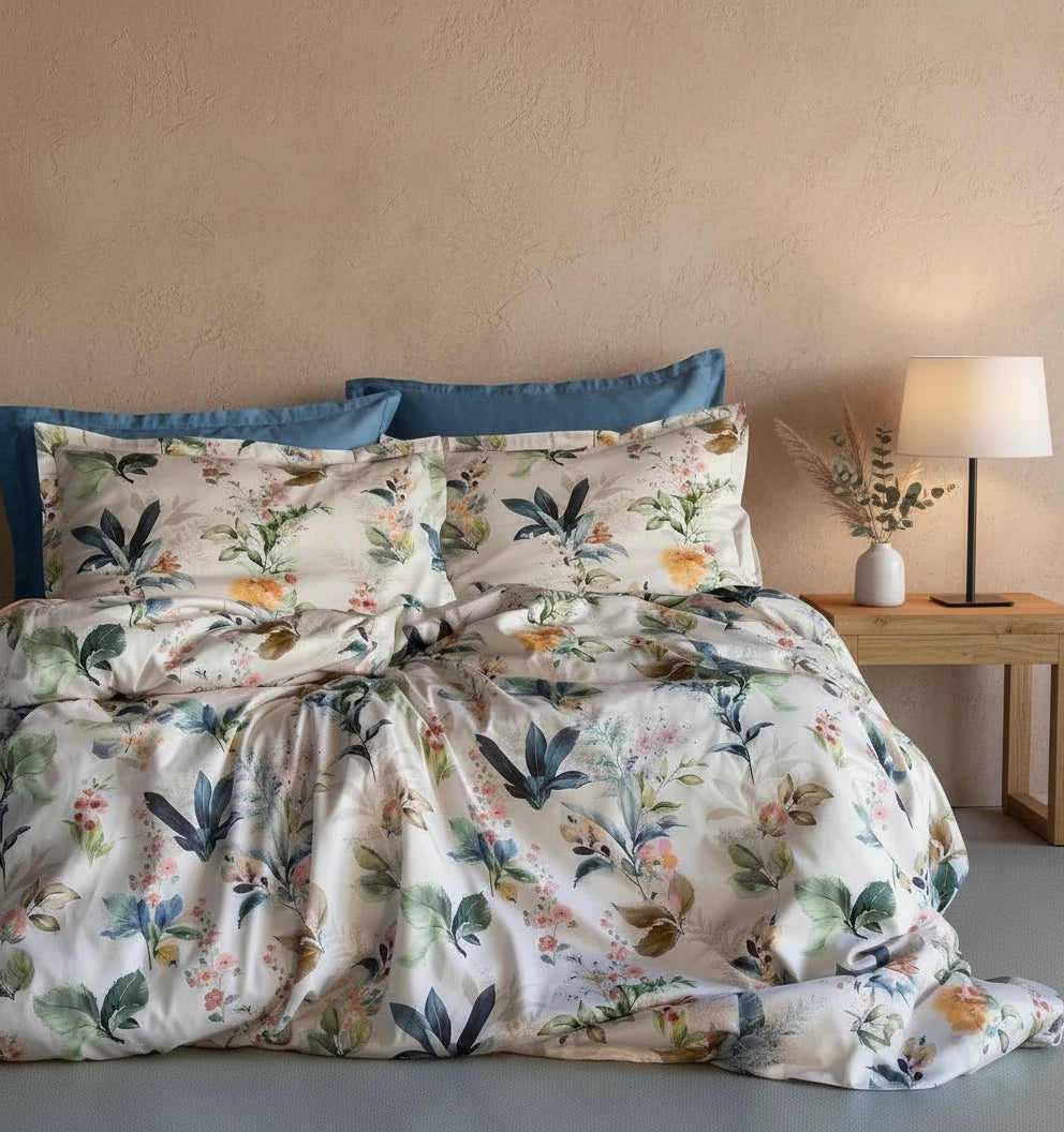 Claude Satin Bedding Set – Premium Cotton Satin Bed Linen