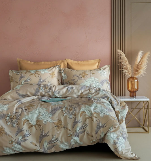 Botanist Satin Bedding Set – Premium Cotton Satin Bed Linen