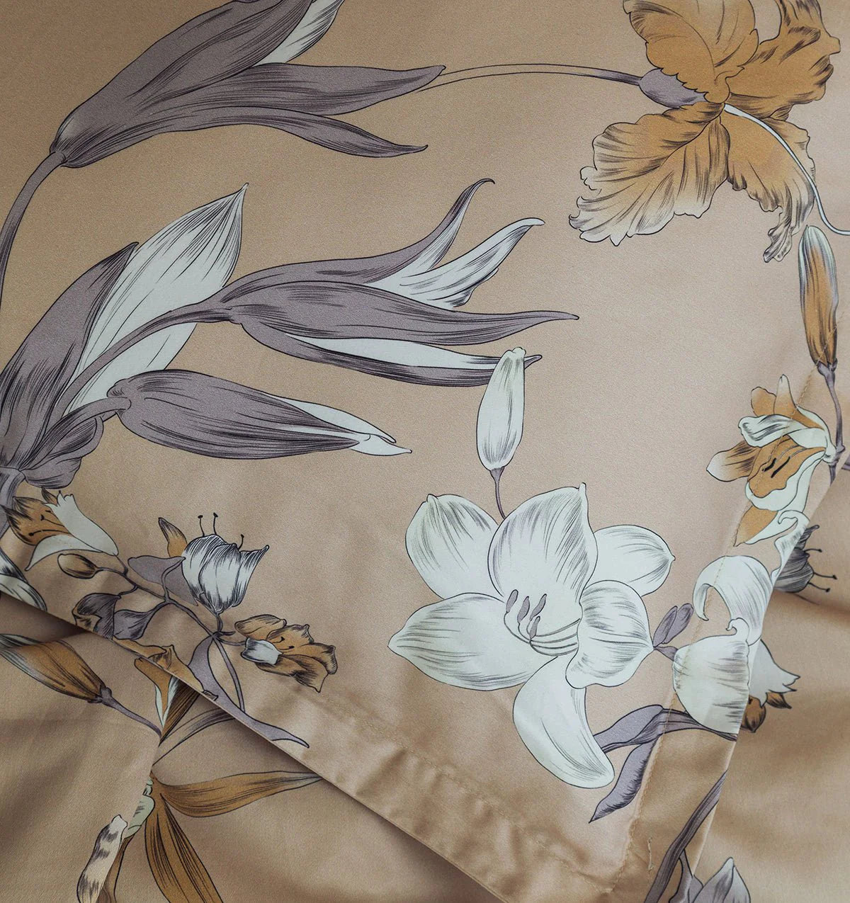 Botanist Satin Bedding Set – Premium Cotton Satin Bed Linen