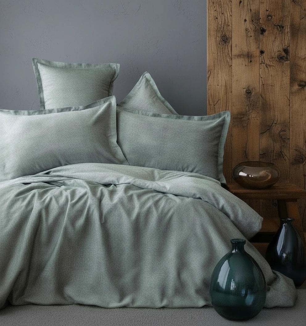 Oyster Tencel Jacquard Bedding Set – Premium Lyocell Bed Linen